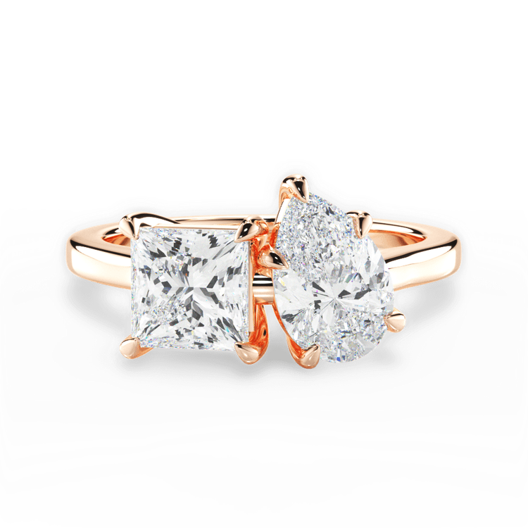 14kt Rose Gold/18kt Rose Gold/pear/top sku 1PCZ1004CLDPE