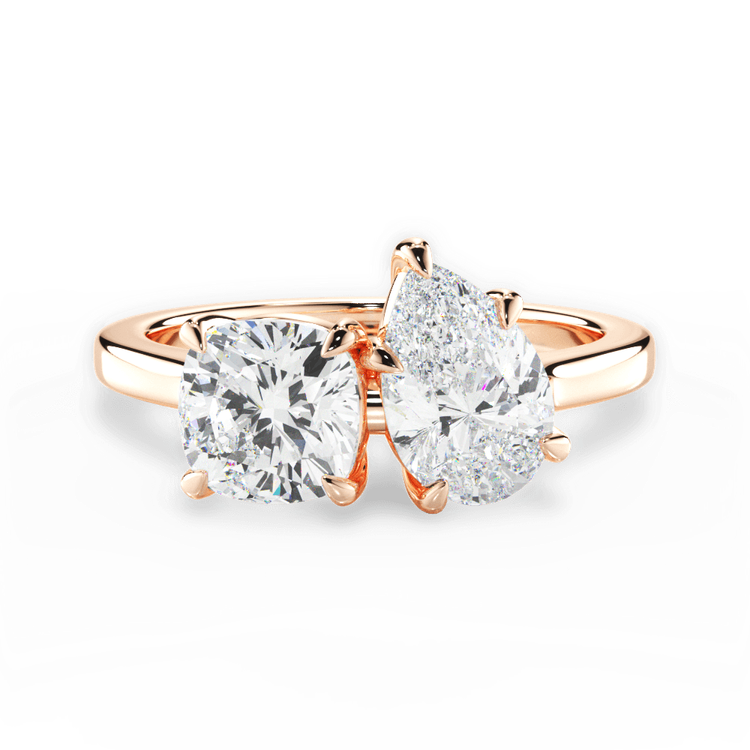 14kt Rose Gold/18kt Rose Gold/pear/top sku 1CUZ1002CLDPE