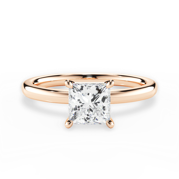 14kt Rose Gold/18kt Rose Gold/princess/top sku 1PCZ4775