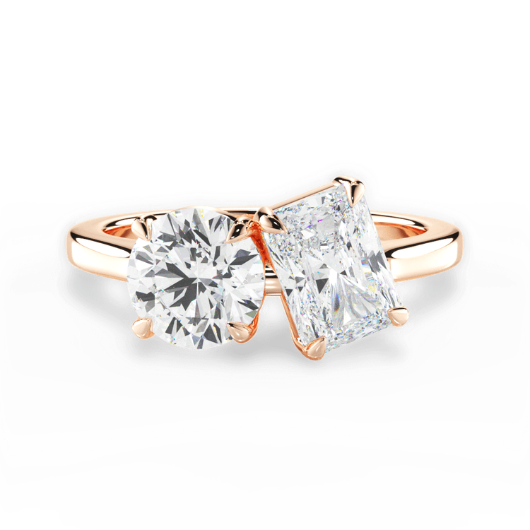 14kt Rose Gold/18kt Rose Gold/radiant/top sku 1RZ1003CRA