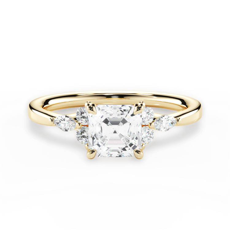 14kt Yellow Gold/18kt Yellow Gold/asscher/top sku 1ASZ1405