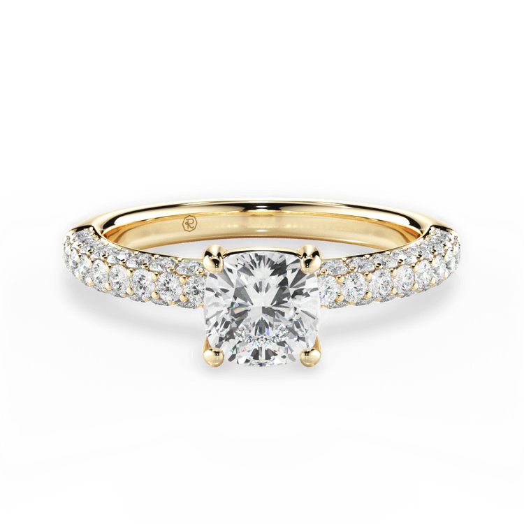 14kt Yellow Gold/18kt Yellow Gold/cushion/top sku 1CUZ1340