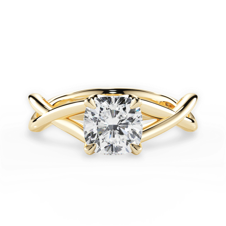 14kt Yellow Gold/18kt Yellow Gold/cushion/top sku 1CUZ4706