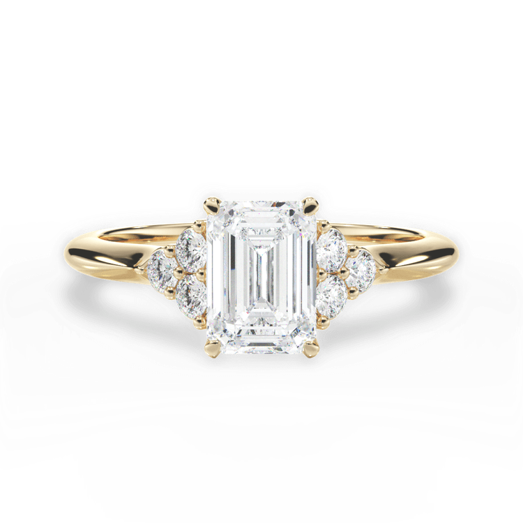 14kt Yellow Gold/18kt Yellow Gold/emerald/top sku 1ECZ4705