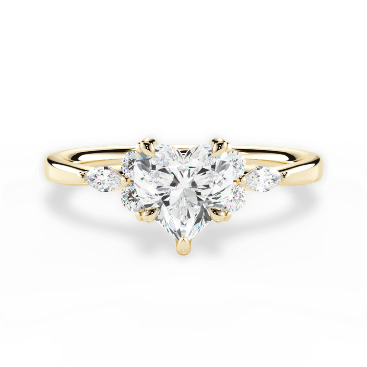 14kt Yellow Gold/18kt Yellow Gold/heart/top sku 1HZ1405