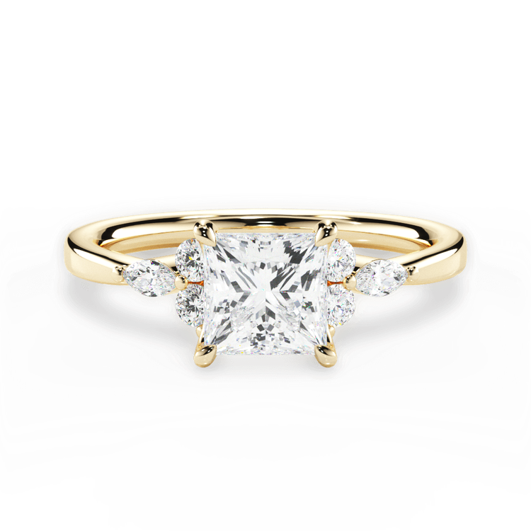 14kt Yellow Gold/18kt Yellow Gold/princess/top sku 1PCZ1405