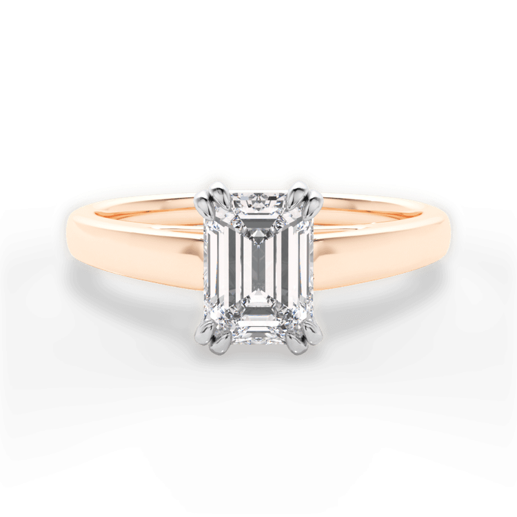 14kt Rose Gold/18kt Rose Gold/emerald/top sku 1ECZ7232