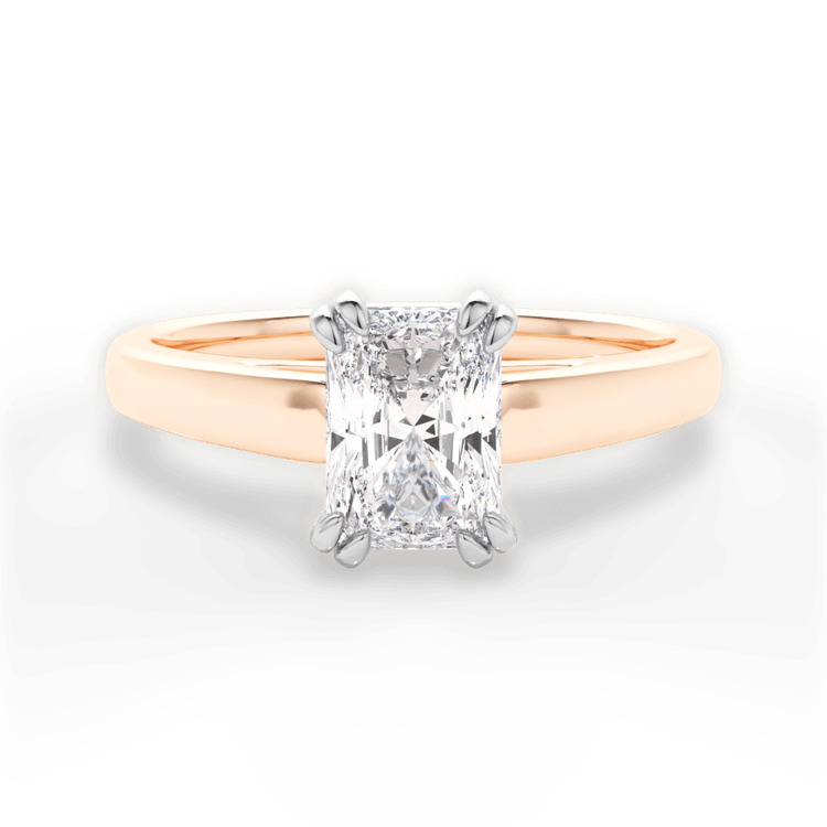 14kt Rose Gold/18kt Rose Gold/radiant/top sku 1RAZ7232