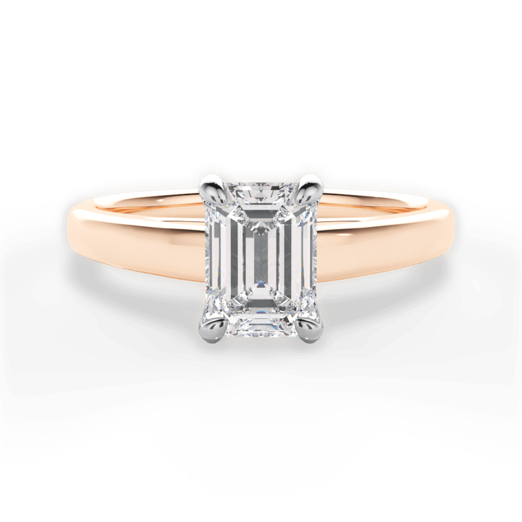 14kt Rose Gold/18kt Rose Gold/emerald/top sku 1ECZ7234