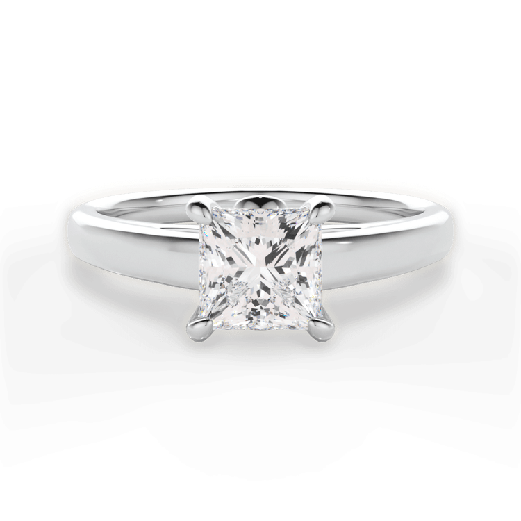 14kt White Gold/18kt White Gold/Platinum/princess/top sku 1PCZ7234