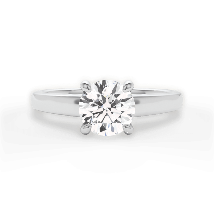 14kt White Gold/18kt White Gold/Platinum/round/top sku 1RZ7234