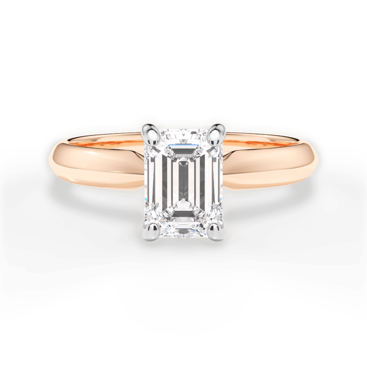 14kt Rose Gold/18kt Rose Gold/emerald/top sku 1ECZ7261
