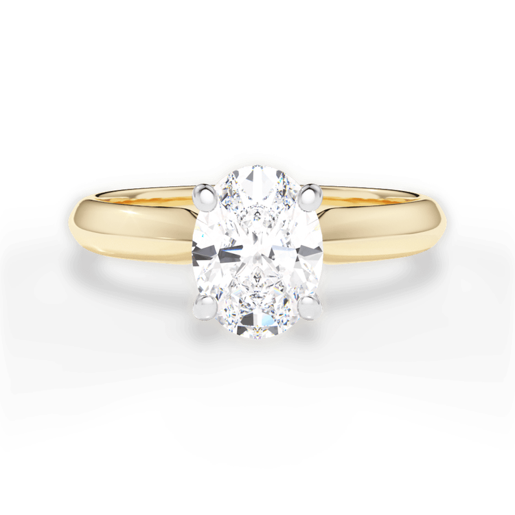 14kt Yellow Gold/18kt Yellow Gold/oval/top sku 1OZ7261