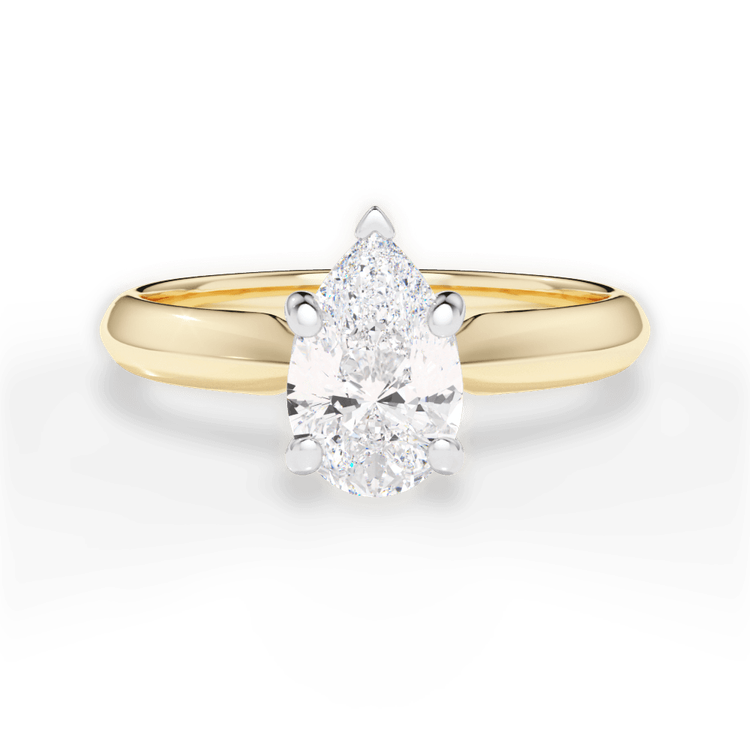 14kt Yellow Gold/18kt Yellow Gold/pear/top sku 1PZ7261