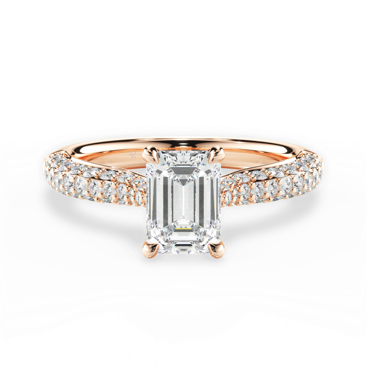 14kt Rose Gold/18kt Rose Gold/emerald/top sku 1ECZ1350