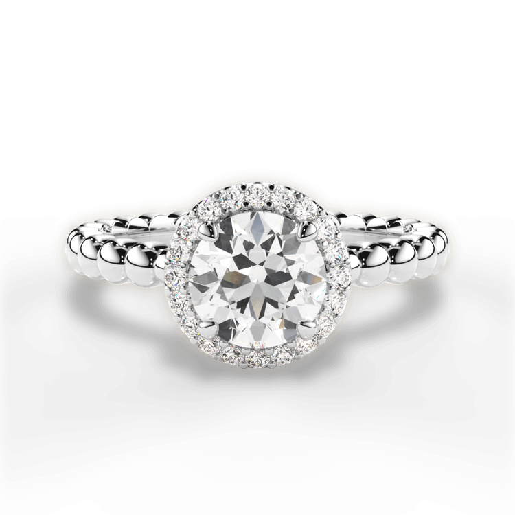 14kt White Gold/18kt White Gold/Platinum/round/top sku 1RZ4748