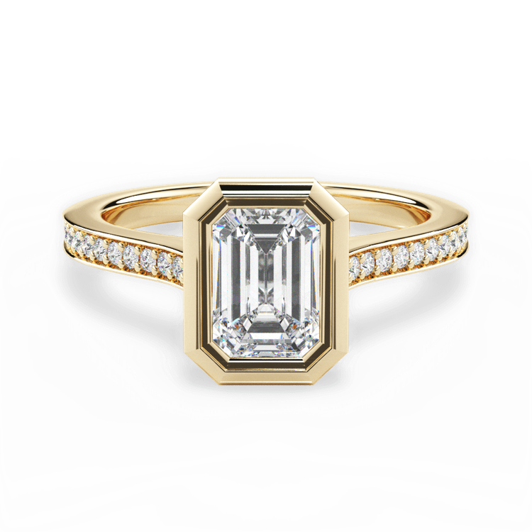 14kt Yellow Gold/18kt Yellow Gold/emerald/top sku 1ECZ4725