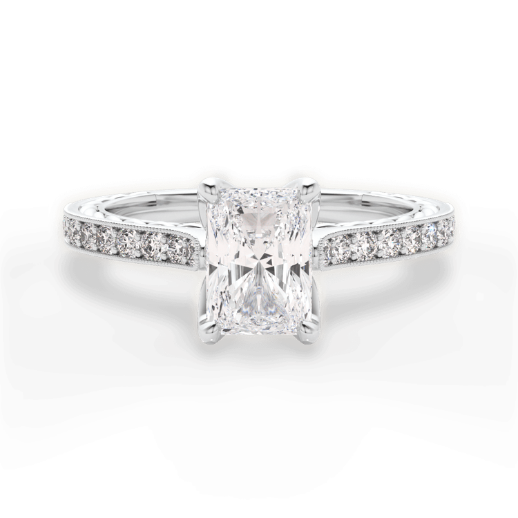 14kt White Gold/18kt White Gold/Platinum/radiant/top sku 1RAZ2861