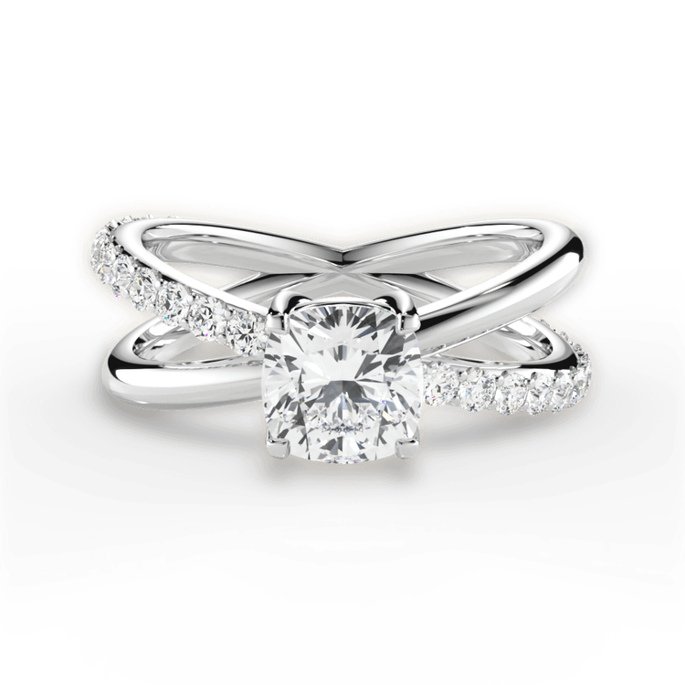 14kt White Gold/18kt White Gold/Platinum/cushion/top sku 1CUZ4768