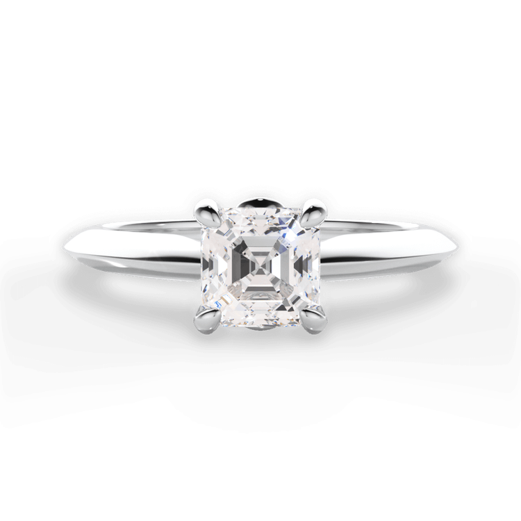 14kt White Gold/18kt White Gold/Platinum/asscher/top sku 1ASZ7264