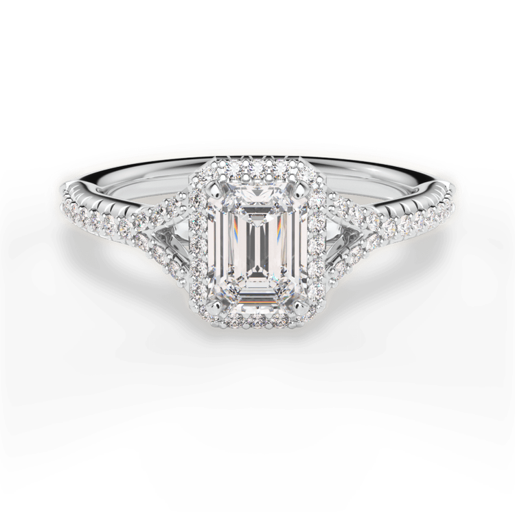 14kt White Gold/18kt White Gold/Platinum/emerald/top sku 1ECZ3766