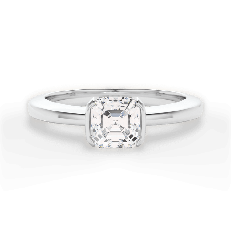 14kt White Gold/18kt White Gold/Platinum/asscher/top sku 1ASZ1065