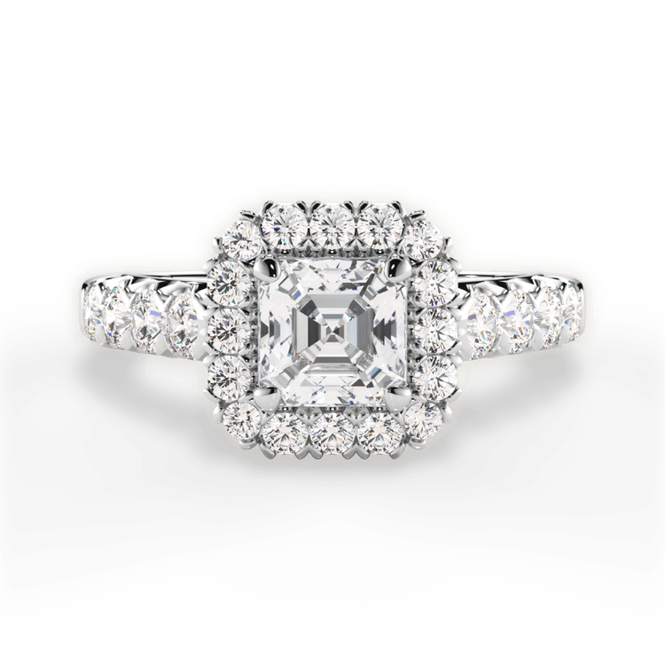 14kt White Gold/18kt White Gold/Platinum/asscher/top sku 1ASZ2816