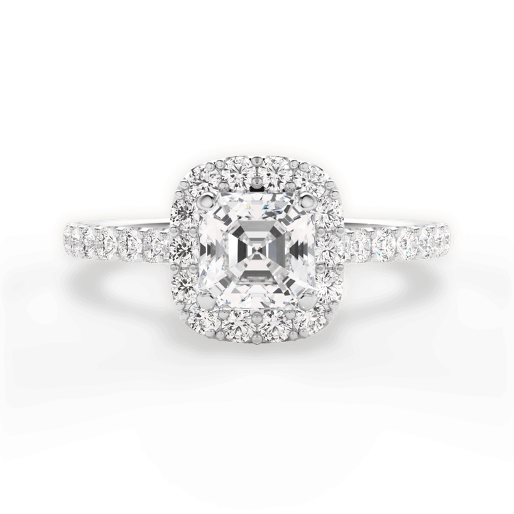 14kt White Gold/18kt White Gold/Platinum/asscher/top sku 1ASZ1321