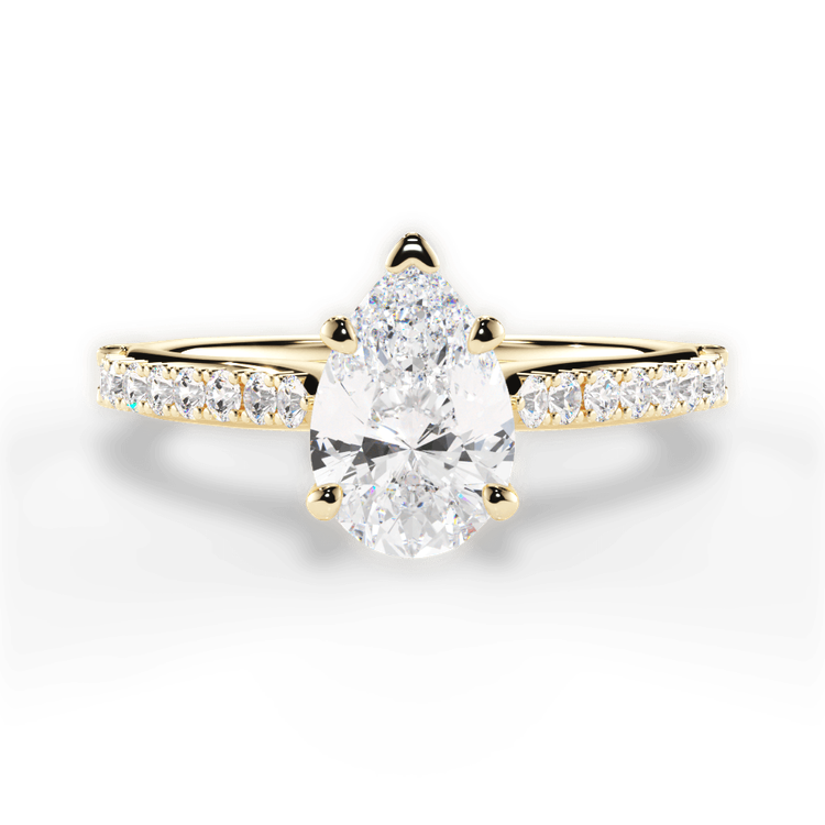 14kt Yellow Gold/18kt Yellow Gold/pear/top sku 1PZ2498