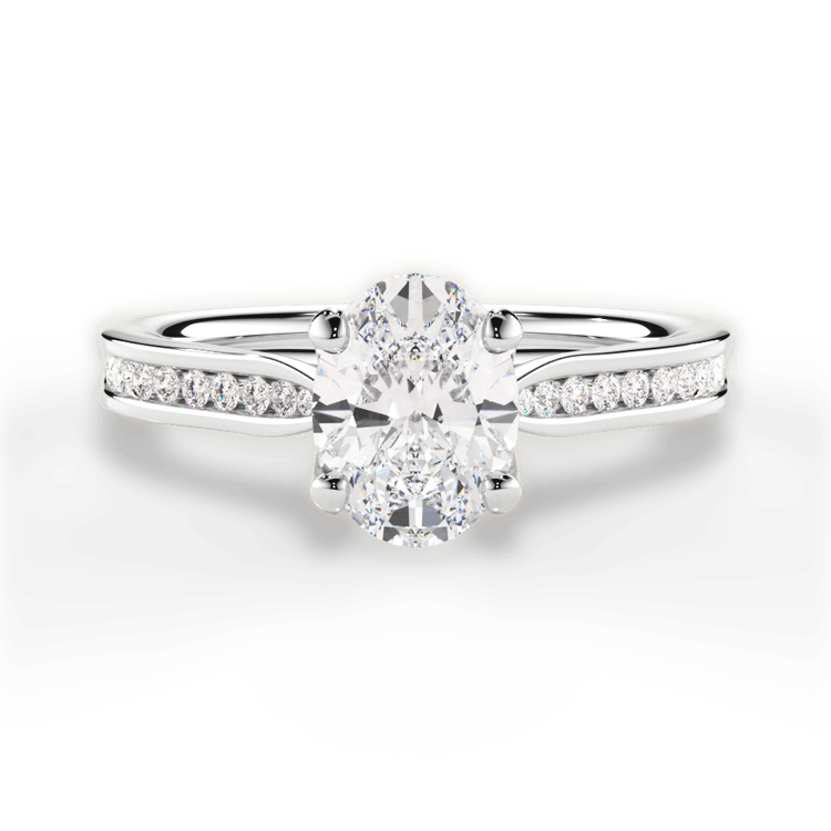 14kt White Gold/18kt White Gold/Platinum/oval/top sku 1OZ2487