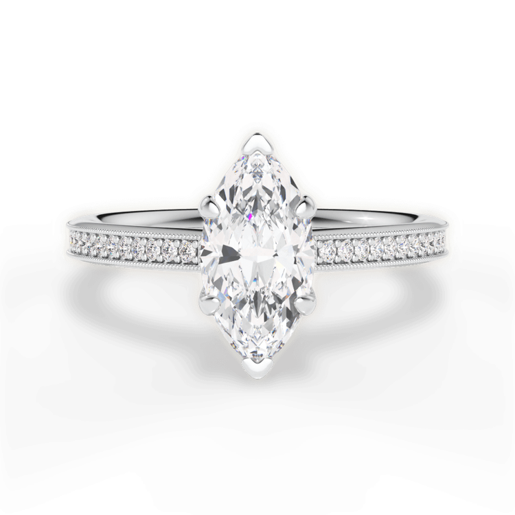 14kt White Gold/18kt White Gold/Platinum/marquise/top sku 1MZ1963