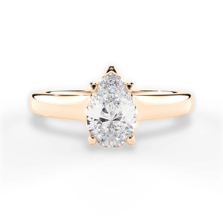 14kt Rose Gold/18kt Rose Gold/pear/top sku 1PZ2465
