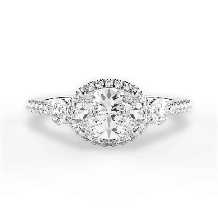 14kt White Gold/18kt White Gold/Platinum/oval/top sku 1OZ3787