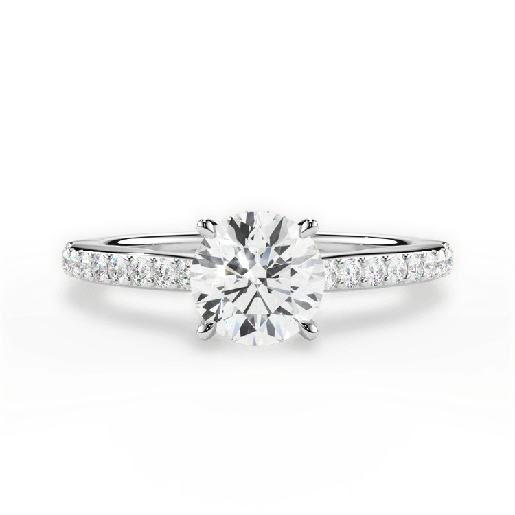 14kt White Gold/18kt White Gold/Platinum/round/top sku 1RZ4710