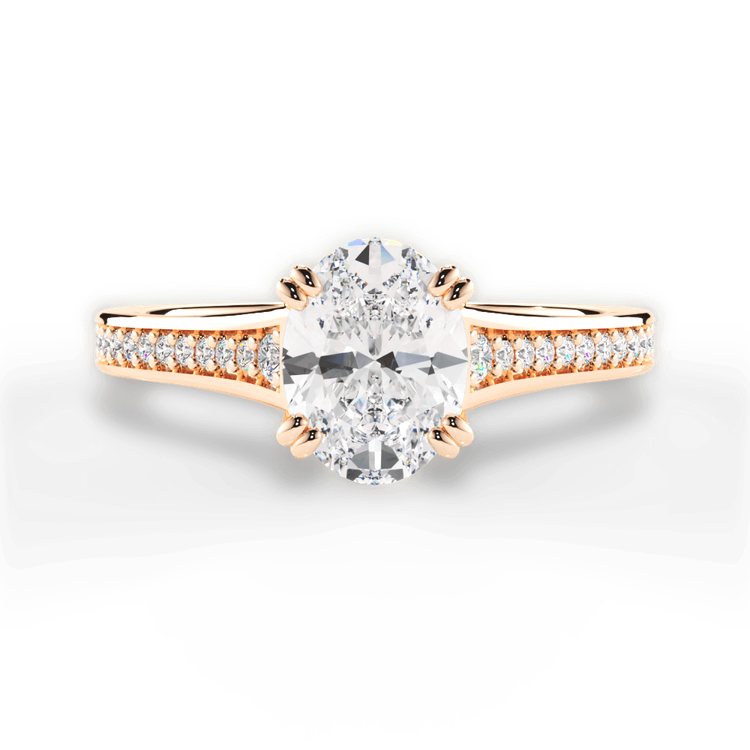 14kt Rose Gold/18kt Rose Gold/oval/top sku 1OZ2493