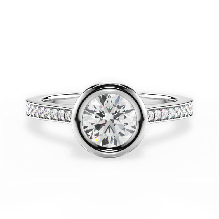 14kt White Gold/18kt White Gold/Platinum/round/top sku 1RZ4725