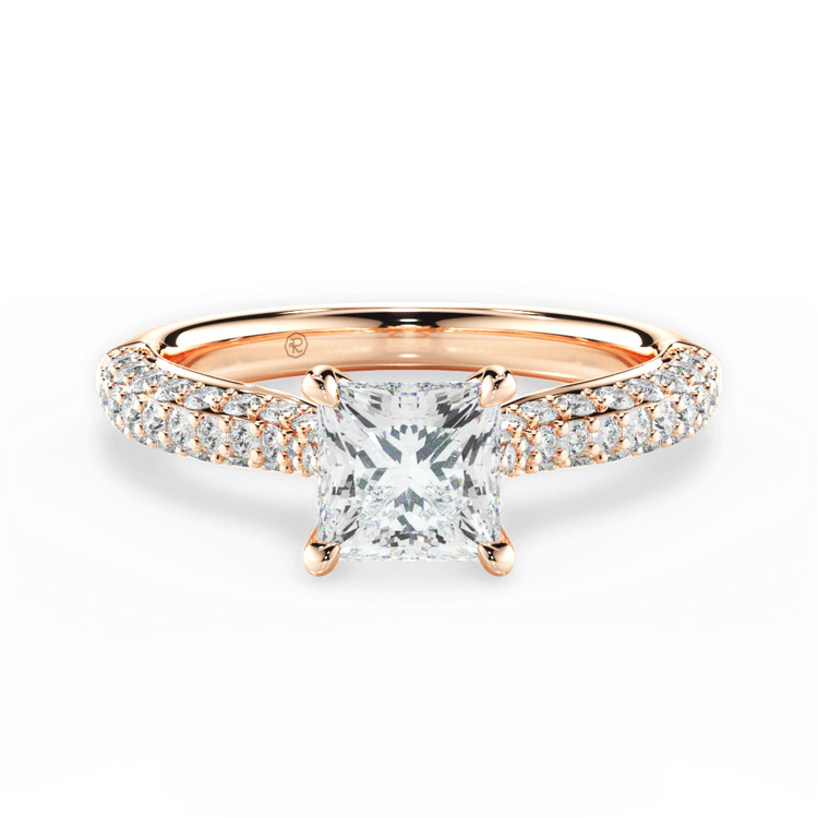 14kt Rose Gold/18kt Rose Gold/princess/top sku 1PCZ1350