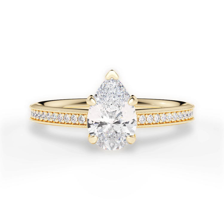 14kt Yellow Gold/18kt Yellow Gold/pear/top sku 1PZ1963