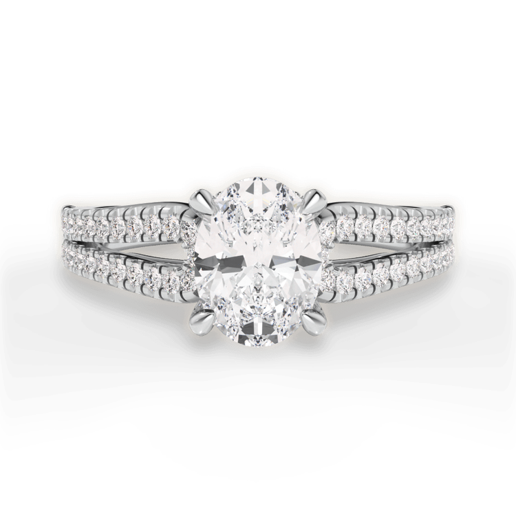 14kt White Gold/18kt White Gold/Platinum/oval/top sku 1OZ2483