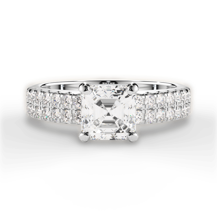 14kt White Gold/18kt White Gold/Platinum/asscher/top sku 1ASZ1324