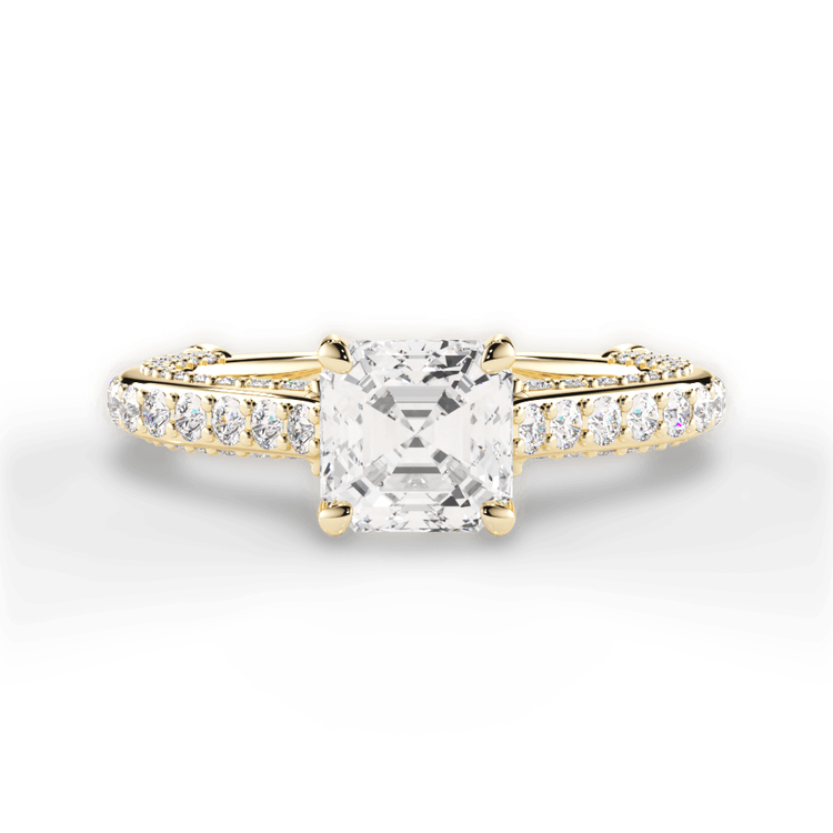 14kt Yellow Gold/18kt Yellow Gold/asscher/top sku 1ASZ1514
