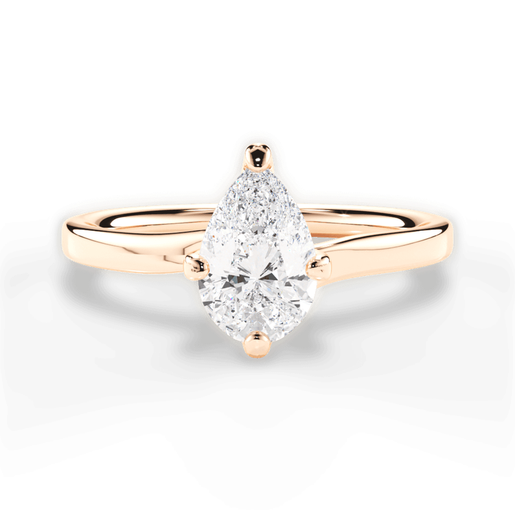 14kt Rose Gold/18kt Rose Gold/pear/top sku 1PZ4765