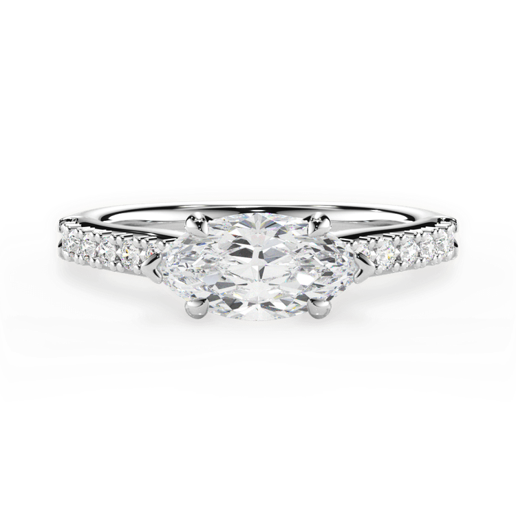 14kt White Gold/18kt White Gold/Platinum/marquise/top sku 1MZ2496