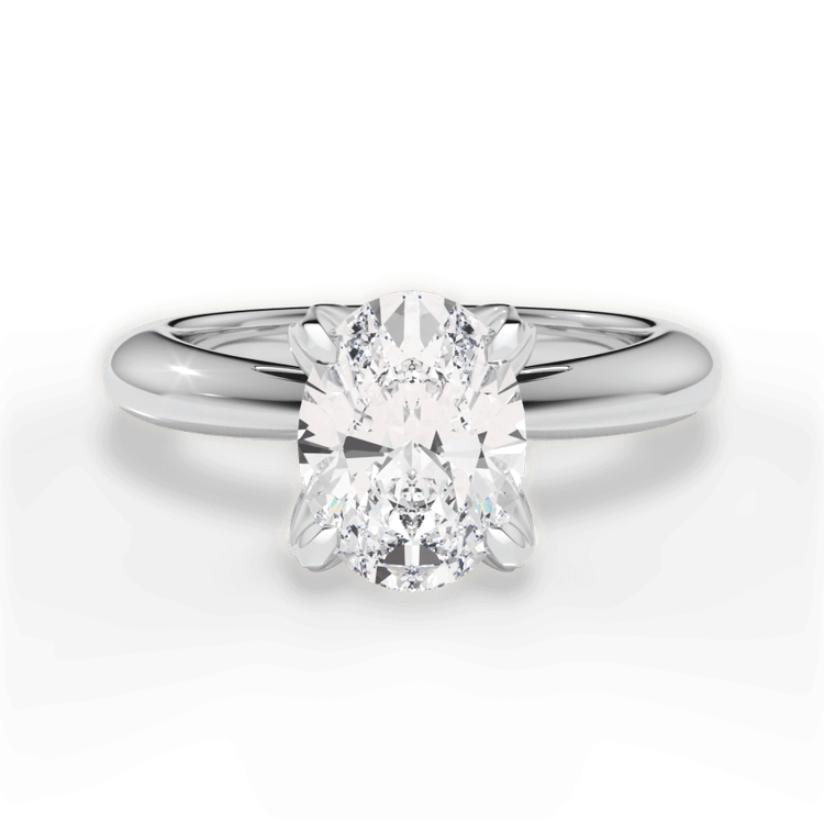 14kt White Gold/18kt White Gold/Platinum/oval/top sku 1OZ3279