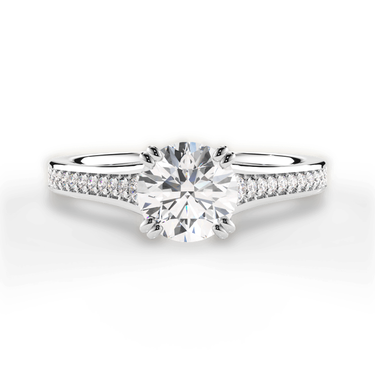 14kt White Gold/18kt White Gold/Platinum/round/top sku 1RZ2493