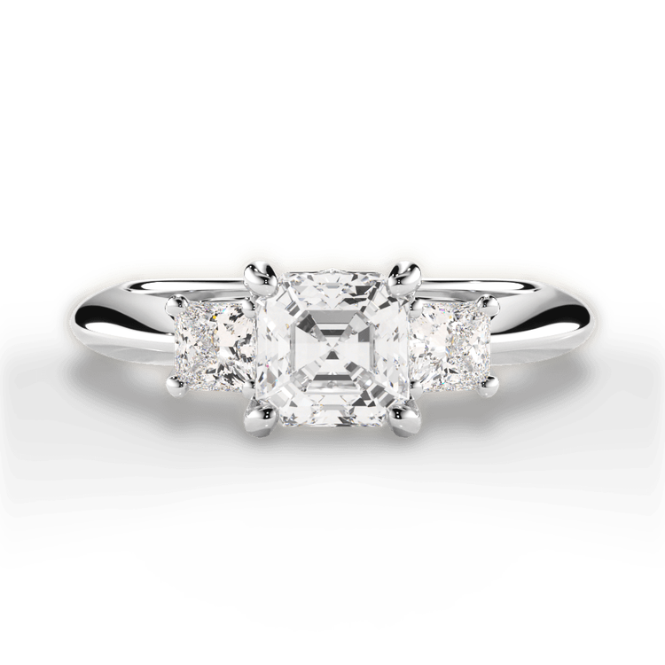 14kt White Gold/18kt White Gold/Platinum/asscher/top sku 1ASZ1237P