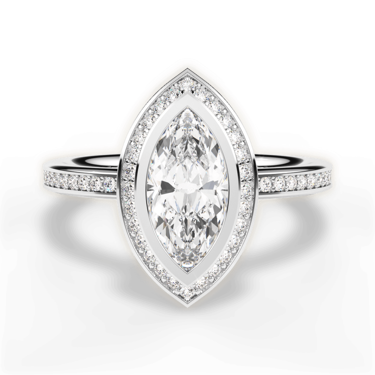 14kt White Gold/18kt White Gold/Platinum/marquise/top sku 1MZ1694