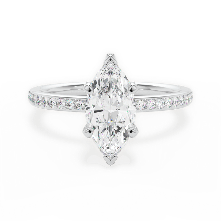 14kt White Gold/18kt White Gold/Platinum/marquise/top sku 1MZ1509
