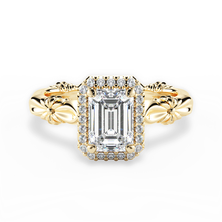 14kt Yellow Gold/18kt Yellow Gold/emerald/top sku 1ECZ4723