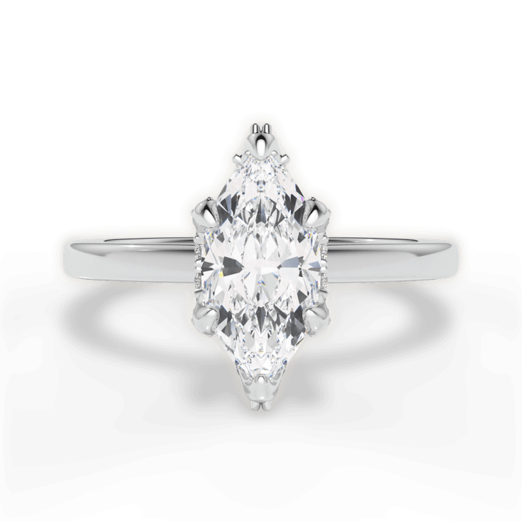 14kt White Gold/18kt White Gold/Platinum/marquise/top sku 1MZ4715
